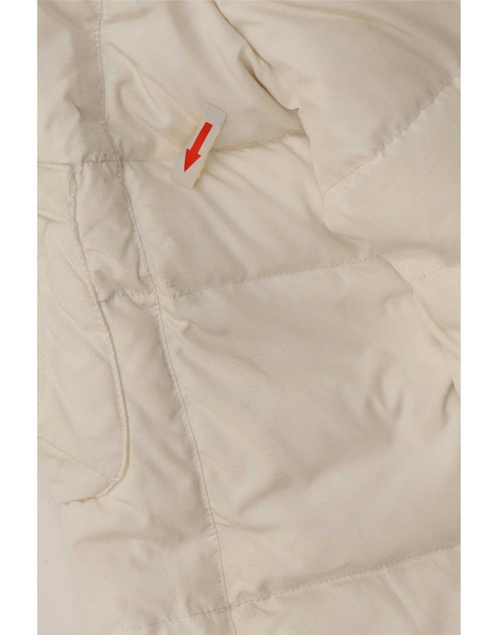 Giacca imbottita bomber con cappuccio da donna Diadora UK 10 Small Poliestere bianco
