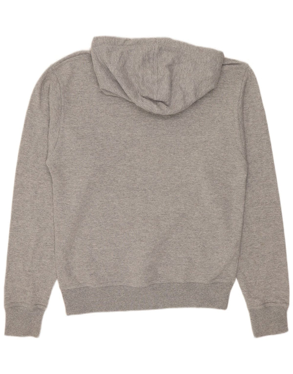 Maglione con cappuccio grafico da uomo Champion piccolo cotone chiazzato grigio