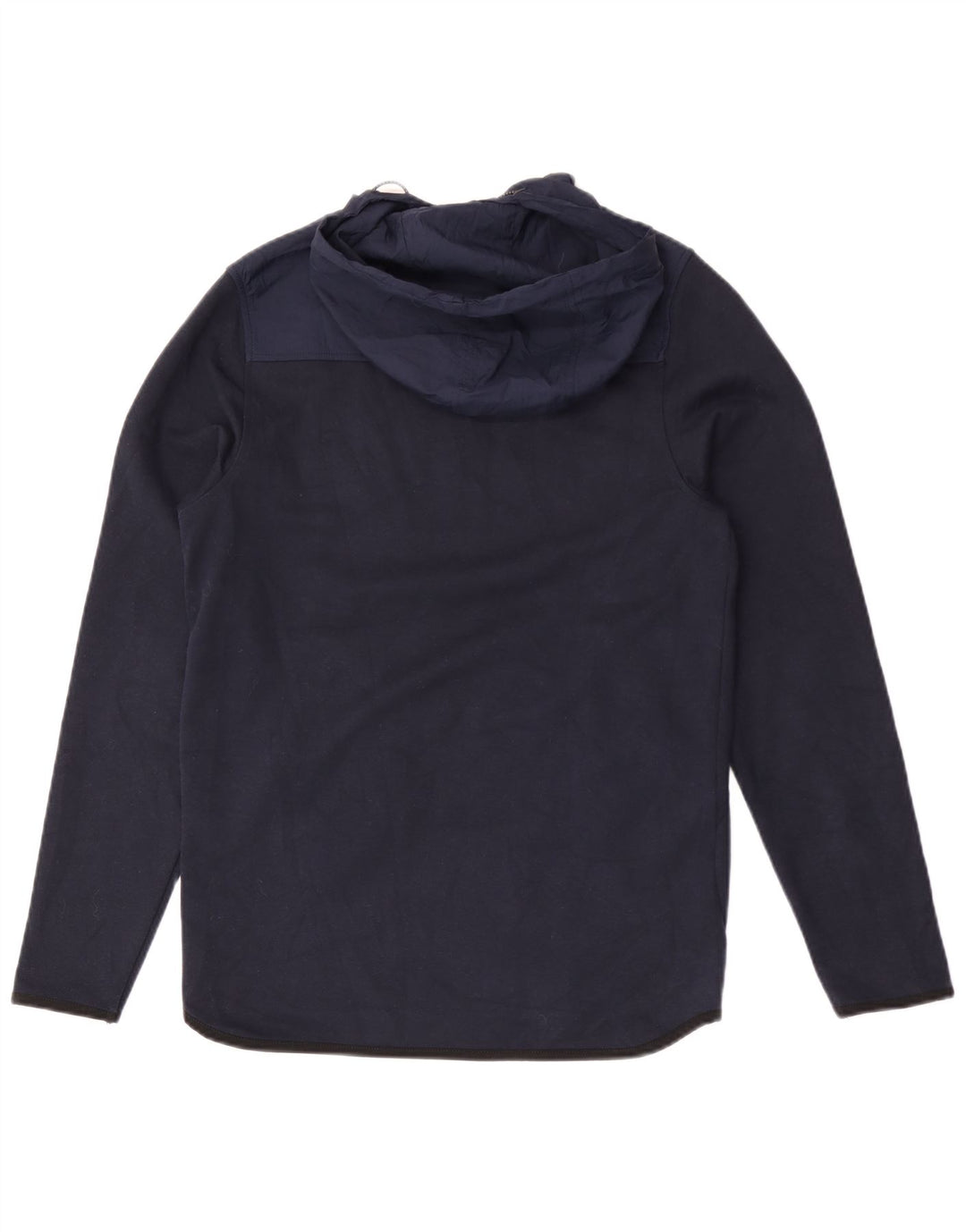 Jack & Jones Maglione con cappuccio da uomo con zip e collo piccolo in poliestere blu navy