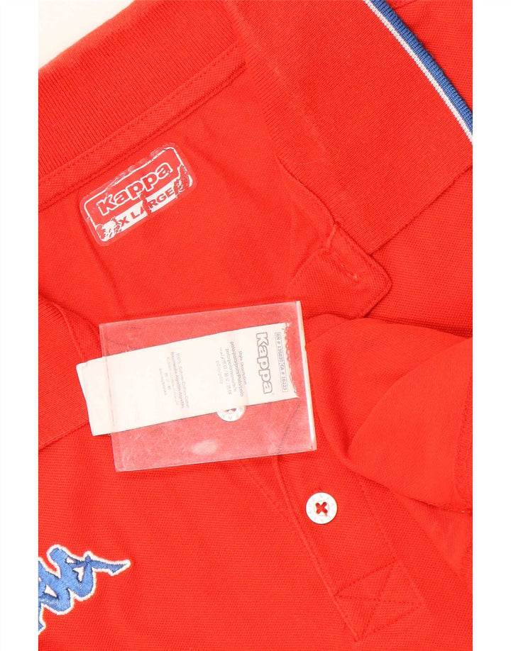 Polo Kappa Uomo XL Rosso Cotone