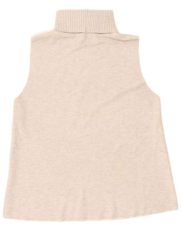 Zara Womens Vest Top UK 14 Large Off White