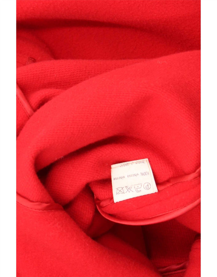 Marika Blu Cappotto avvolgente militare dalla vestibilità ampia da donna IT 42 Medio Rosso Designer