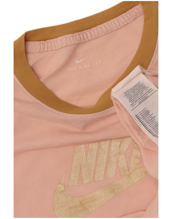 T-shirt grafica NIKE per bambina 13-14 anni XL in cotone rosa