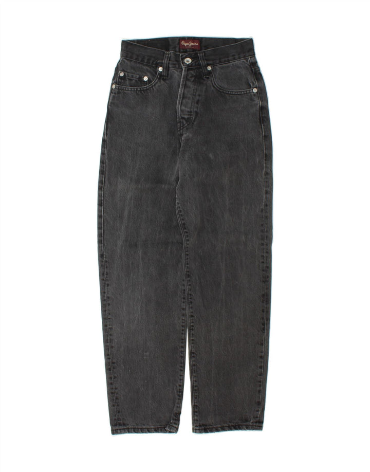 PEPE JEANS Womens Tapered Jeans W24 L27 Black Vintage PEPE Jeans and Second-Hand PEPE Jeans from Messina Hembry 