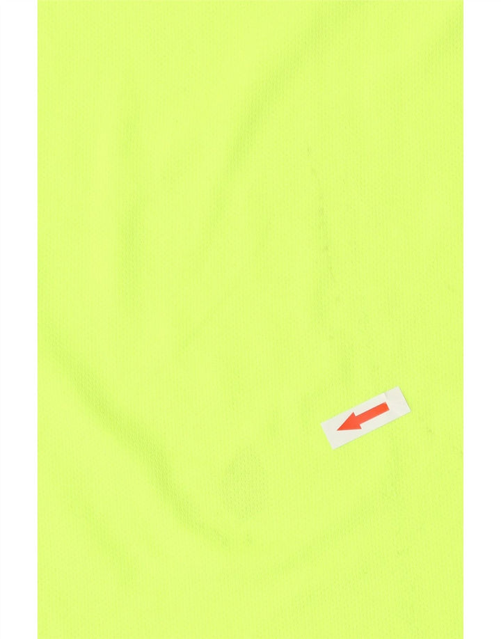 T-shirt da uomo Nike Dri Fit Top in poliestere giallo medio