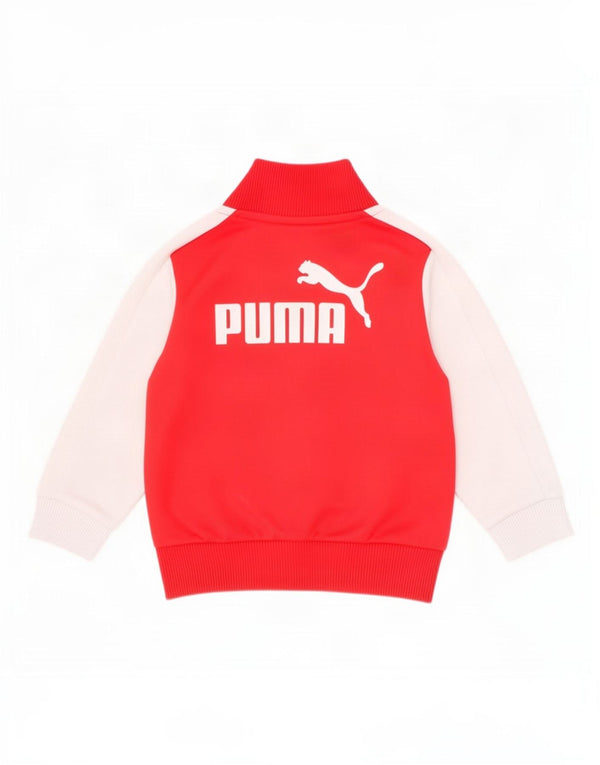 Giacca da tuta grafica Puma da bambino per neonati 6-9 mesi Colore rosso