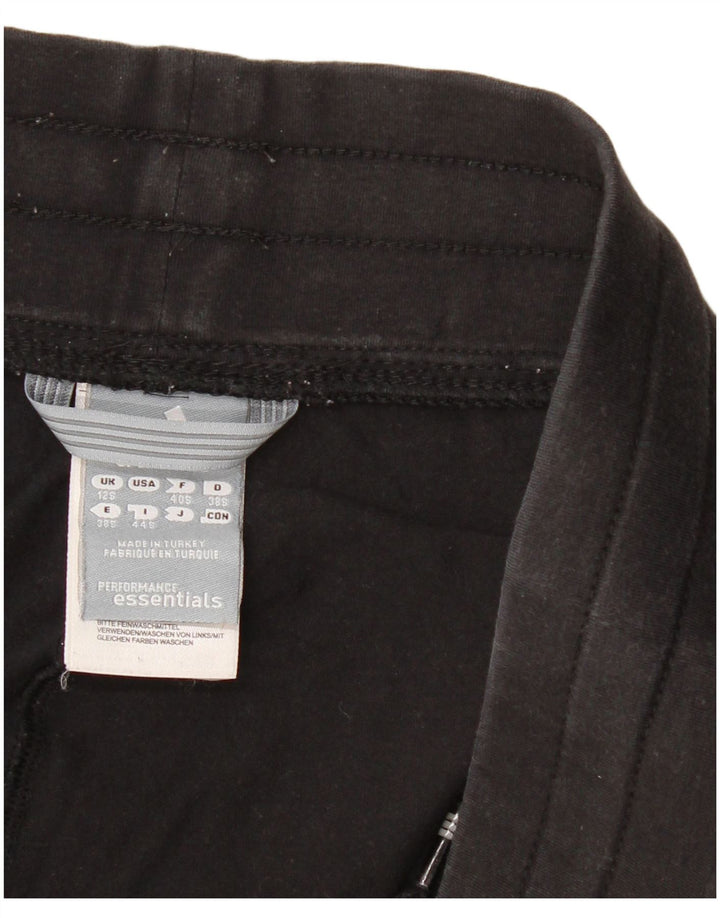 Pantaloni della tuta da donna Adidas UK 12 medio cotone nero