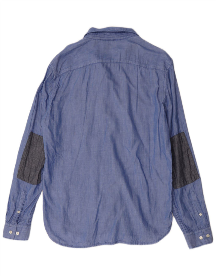 Camicia da uomo Regular Fit di French Connection, vestibilità regolare, cotone blu medio