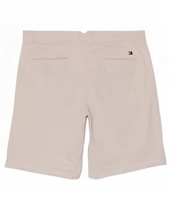 Pantaloncini chino da donna Tommy Hilfiger US 10 Large W32 cotone bianco