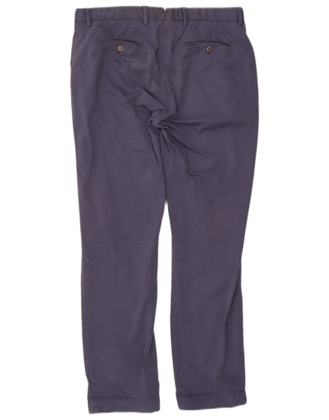 Pantaloni da abito dritti da uomo Hackett W36 L32 in cotone blu navy
