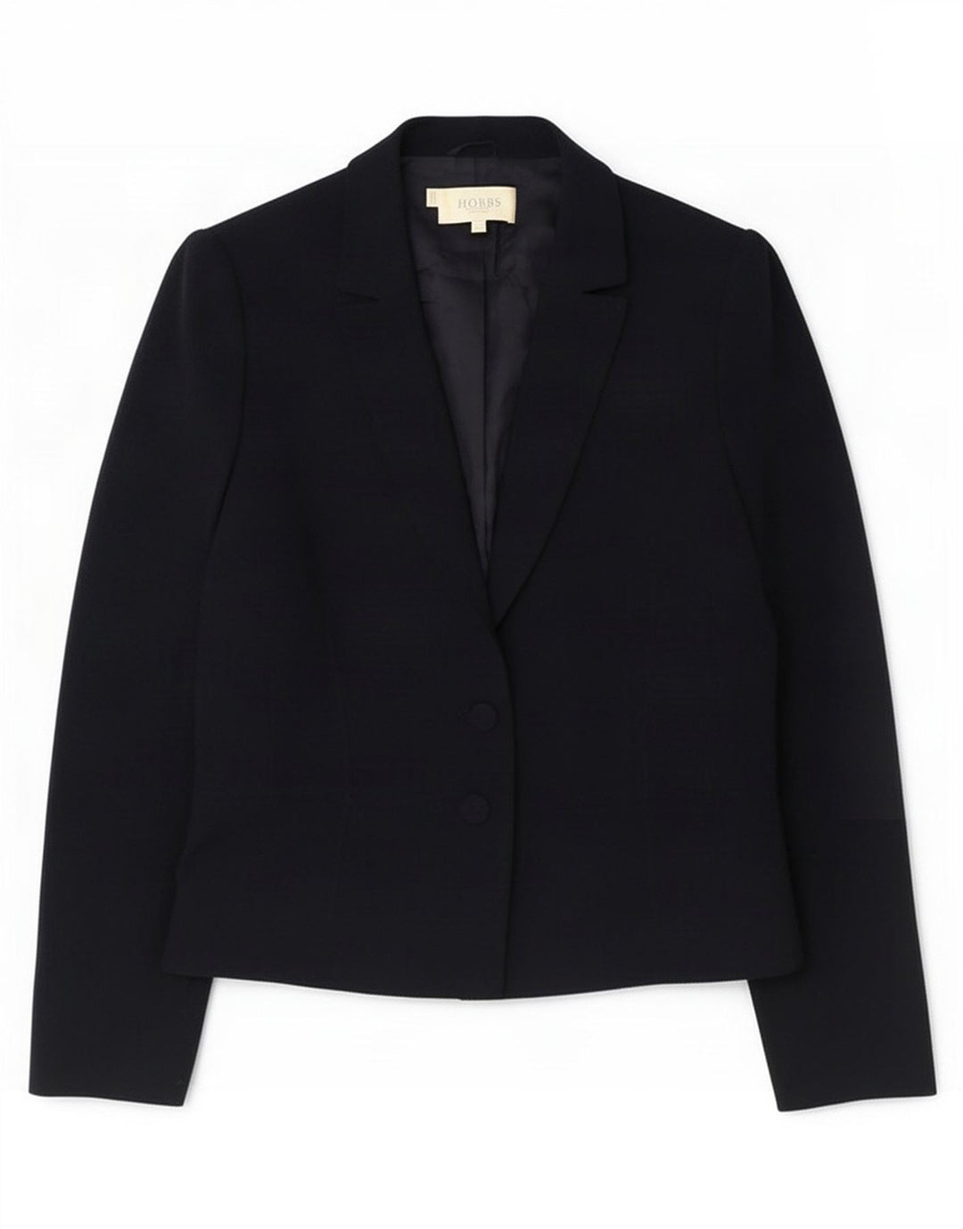 Giacca blazer da donna a 2 bottoni Hobbs UK 14 grande poliestere blu navy
