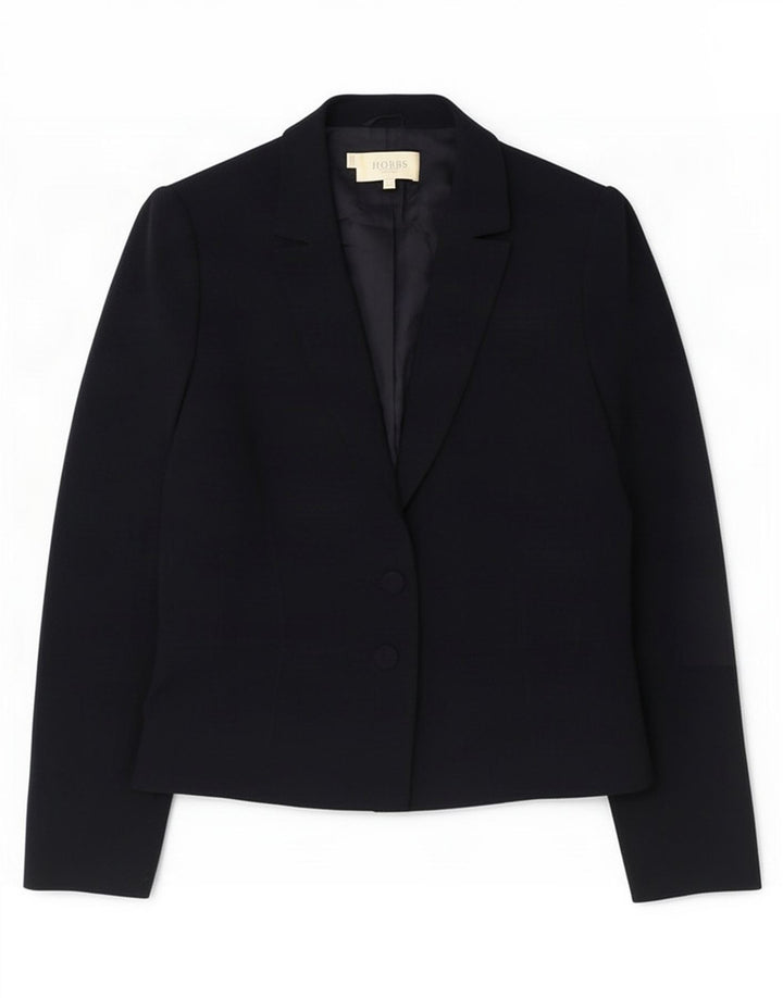 Giacca blazer da donna a 2 bottoni Hobbs UK 14 grande poliestere blu navy