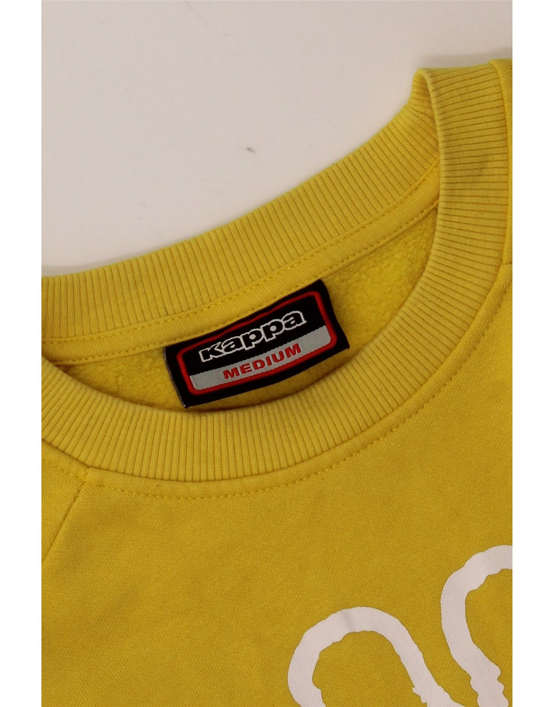 Felpa grafica da uomo Kappa maglione medio giallo