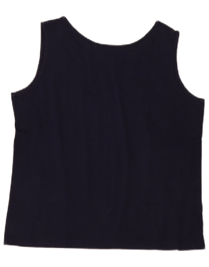 Canotta da donna Luisa Spagnoli UK 10 piccola blu navy