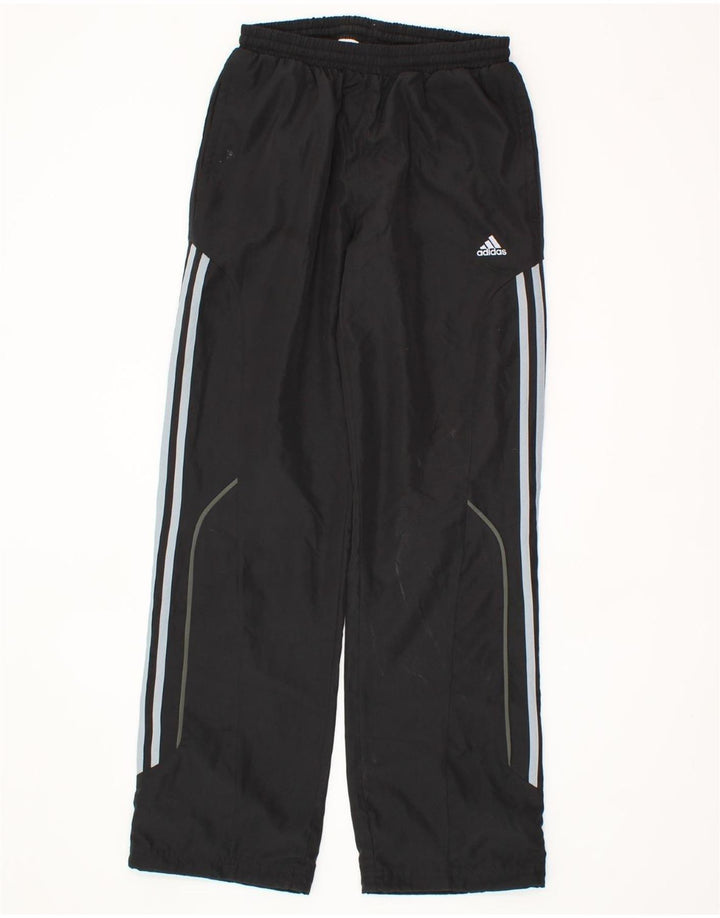 ADIDAS Boys Clima 365 Tracksuit Trousers 13-14 Years  Black Polyester Vintage Adidas and Second-Hand Adidas from Messina Hembry 