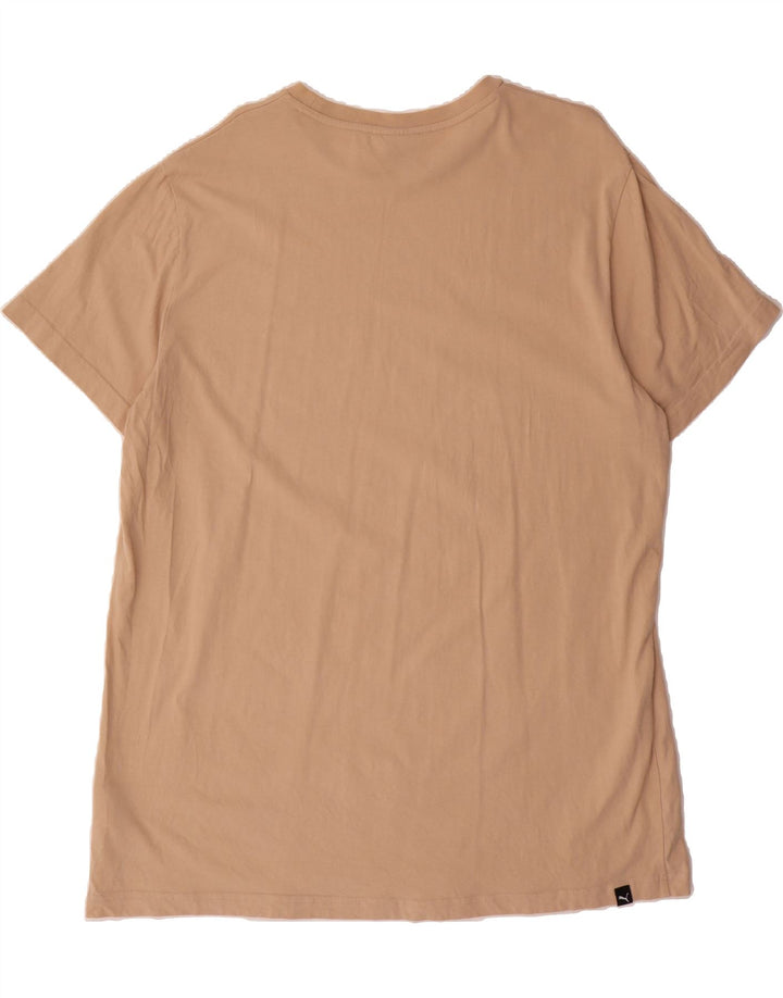 PUMA Mens T-Shirt Top XL Beige Cotton Vintage Puma and Second-Hand Puma from Messina Hembry 