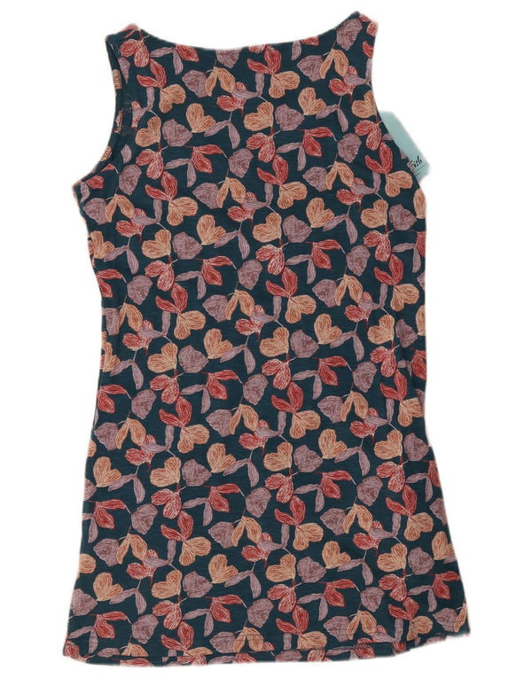 Abito a trapezio senza maniche da donna Weird Fish UK 14 Medio floreale multicolore