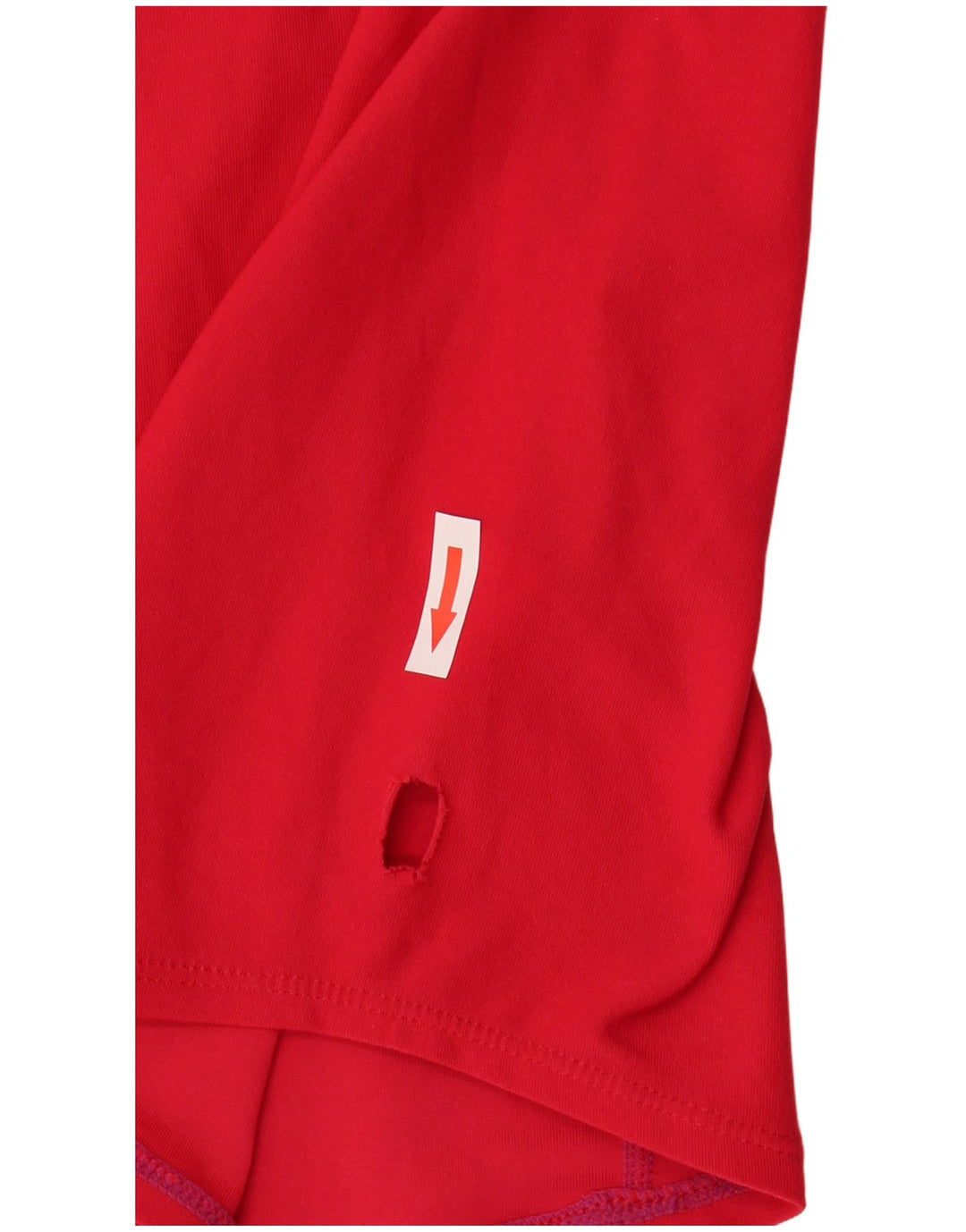 T-shirt da uomo Nike Top UK 39/41 poliestere color block rosso medio