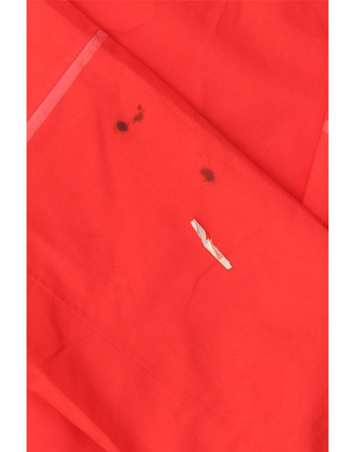 Giacca antipioggia con cappuccio da donna Jack Wolfskin UK 14/16 grande poliestere rosso