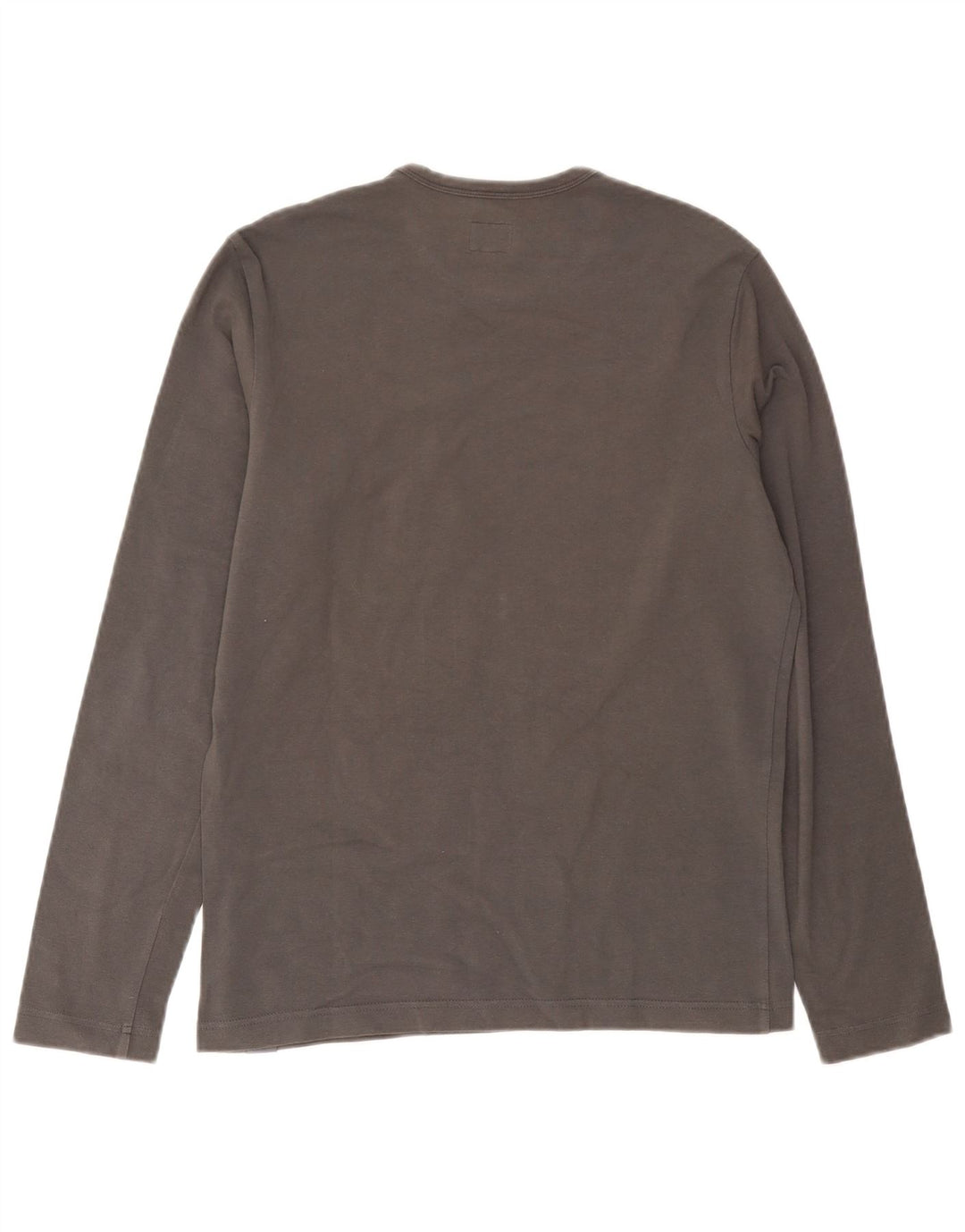 Calvin Klein Jeans Top grafico da uomo a maniche lunghe in cotone grigio grande