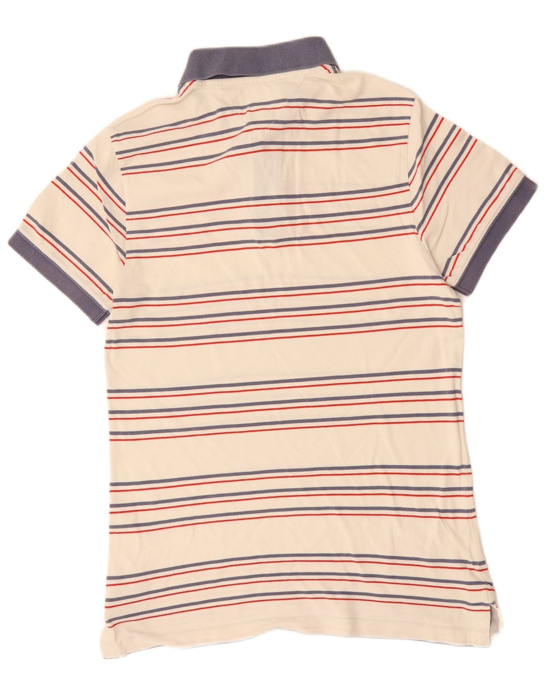 Polo da uomo Tommy Hilfiger piccola in cotone a righe bianche