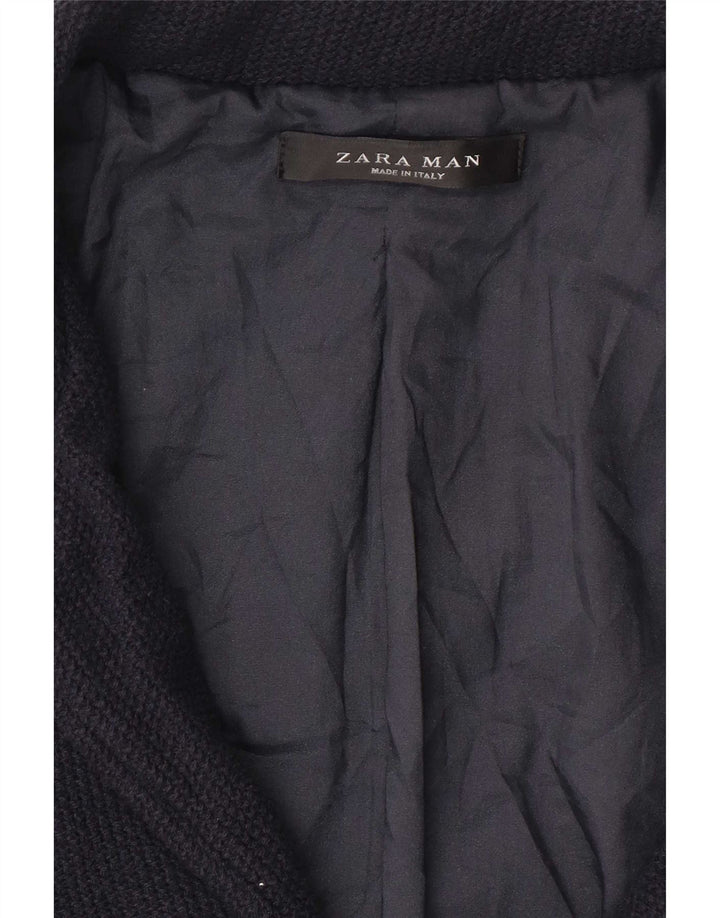 Zara Cappotto da uomo UK 36 Small Blu navy