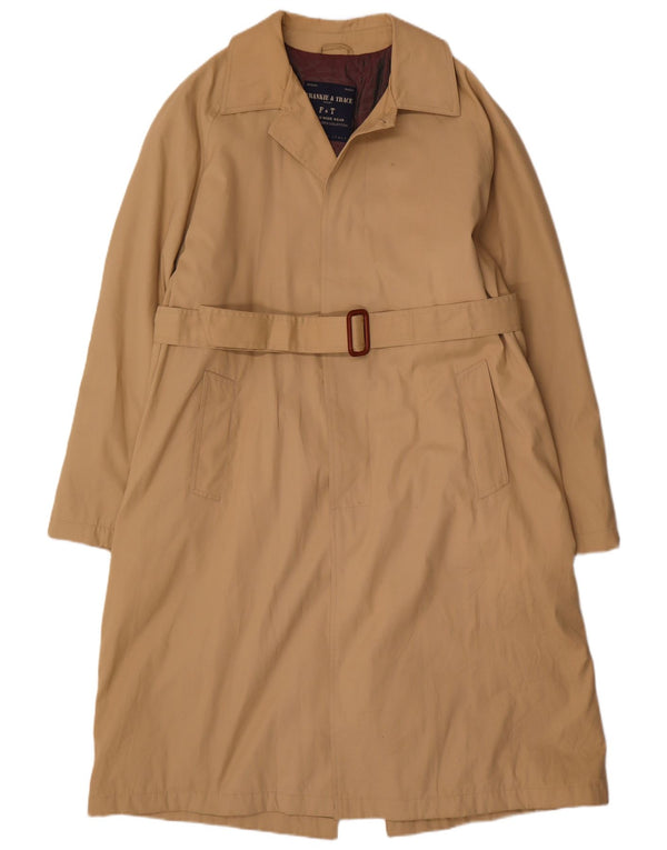 Trench da uomo Frankie & Trace IT 50 Large Beige Poliestere