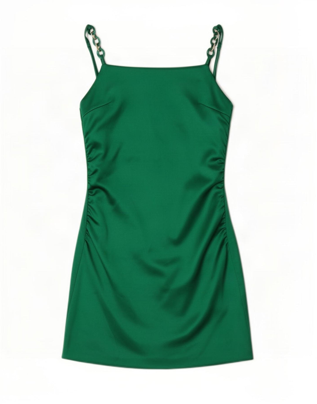 Abito sottoveste da donna Zara UK 8 Small verde poliestere