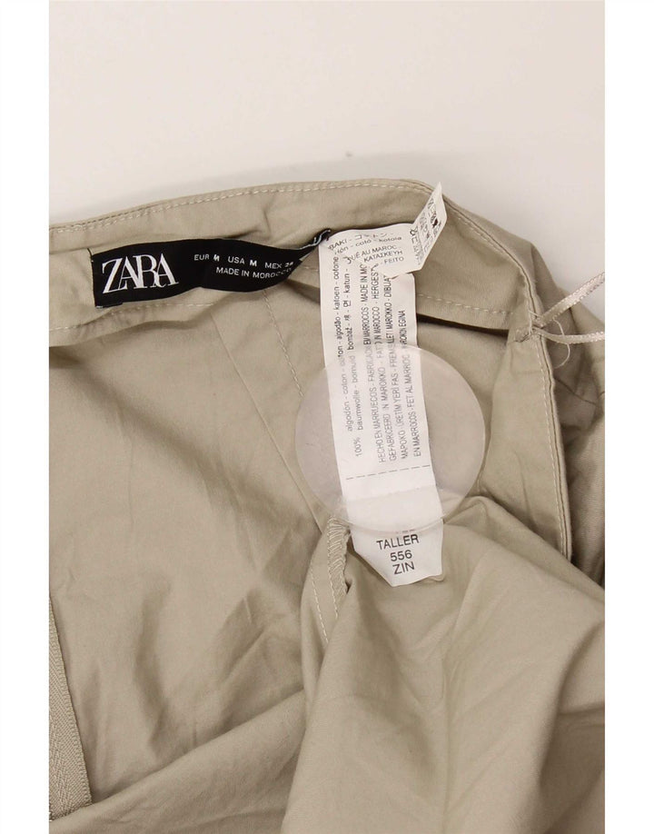 Gonna lunga Zara da donna media W28 in cotone verde