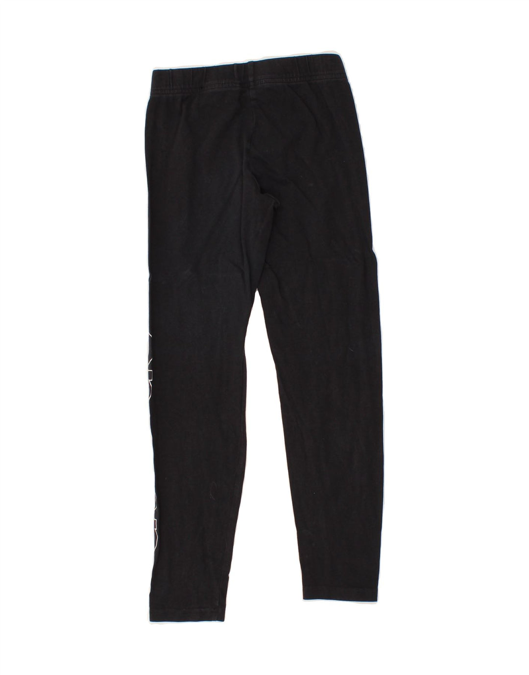 ADIDAS Girls Graphic Leggings 11-12 Years  Black Vintage Adidas and Second-Hand Adidas from Messina Hembry 
