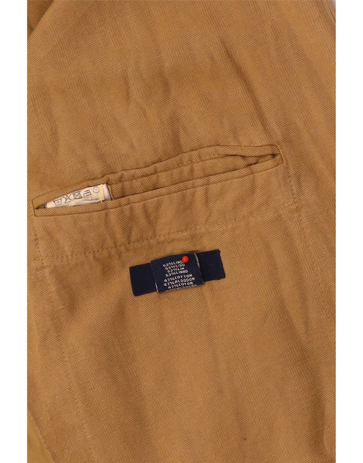 Giacca blazer da uomo a 2 bottoni Gant IT 50 grande lino marrone