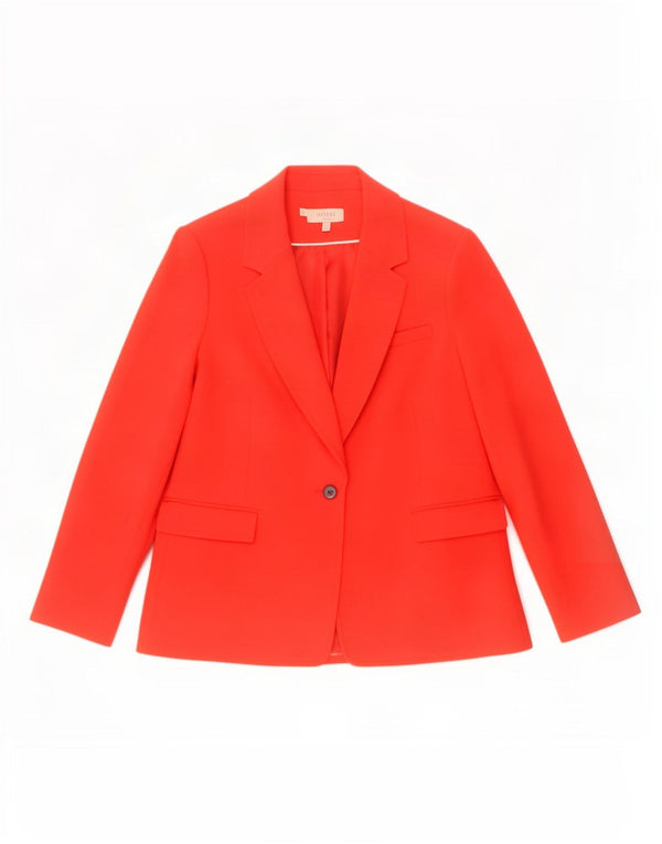 Giacca blazer da donna a 1 bottone Hobbs UK 18 XL poliestere rosso