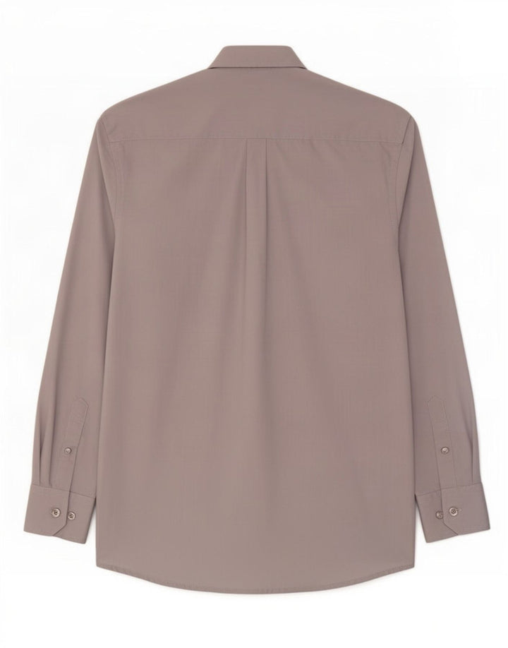 Camicia da uomo dalla vestibilità regolare Pierre Cardin, grande, in poliestere grigio