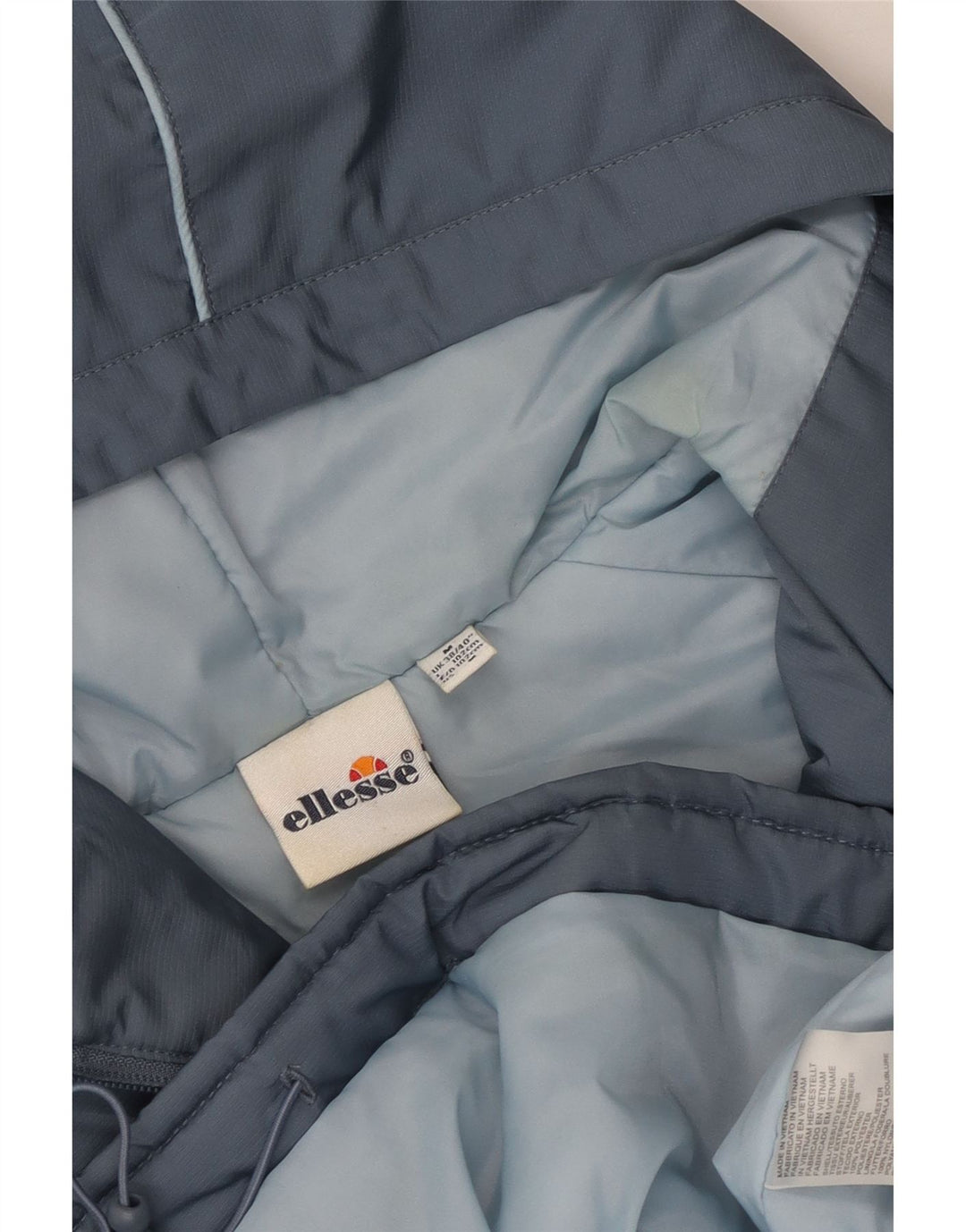 Giacca anorak da uomo con cappuccio Ellesse UK 38 Poliestere color block grigio medio