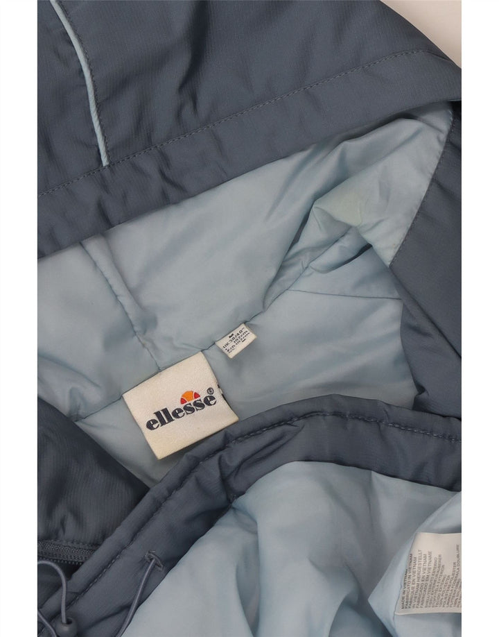 Giacca anorak da uomo con cappuccio Ellesse UK 38 Poliestere color block grigio medio