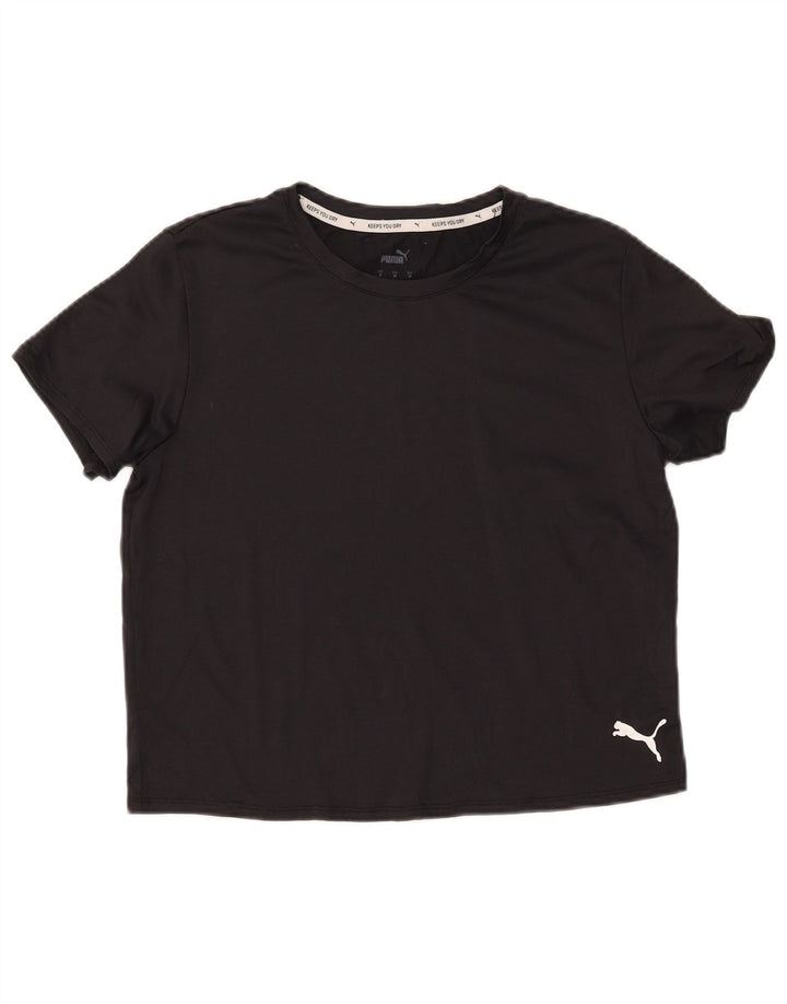 T-shirt corta da donna PUMA UK 14 media nera