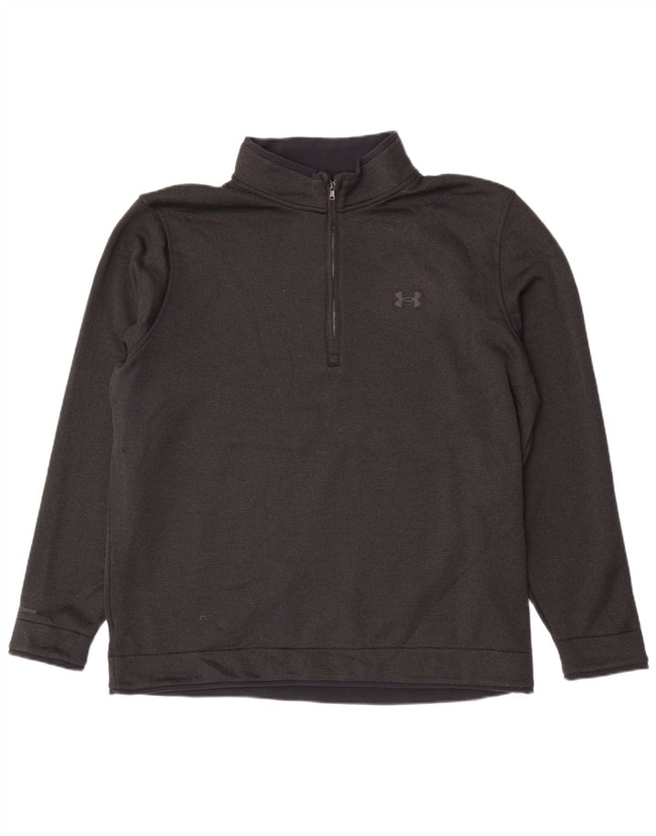 Felpa da uomo con collo con zip Under Armour, maglione 2XL poliestere nero