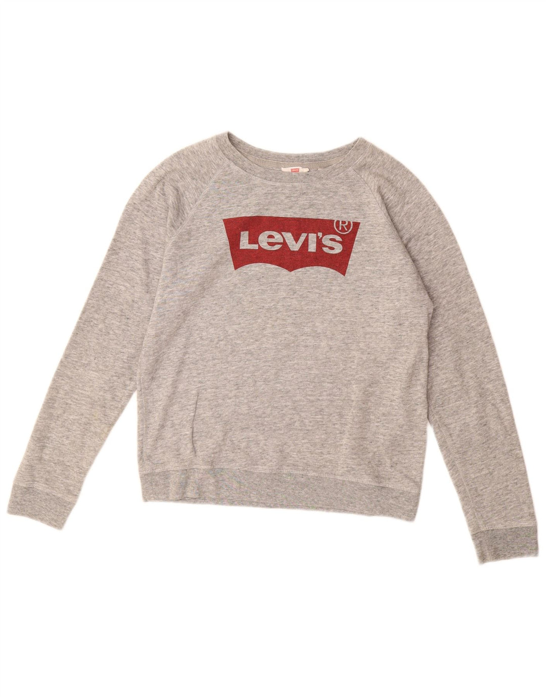 Felpa grafica da donna LEVI'S UK 12 Cotone grigio medio