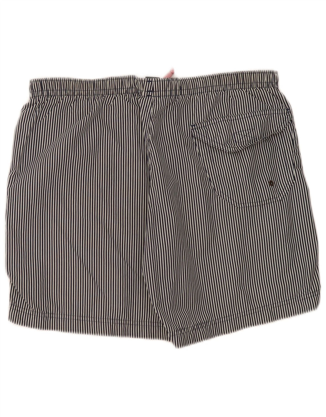 Pantaloncini da bagno da uomo Jeckerson grandi in poliestere gessato blu navy