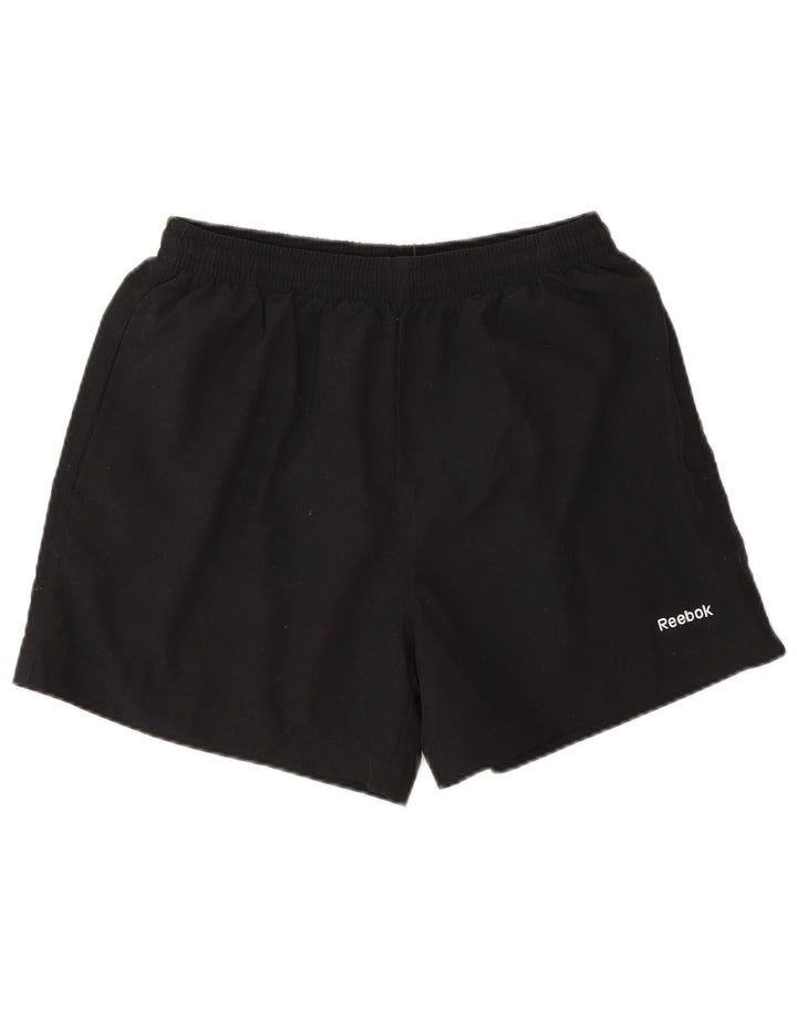 Pantaloncini da bagno Reebok da uomo medio nero in poliestere