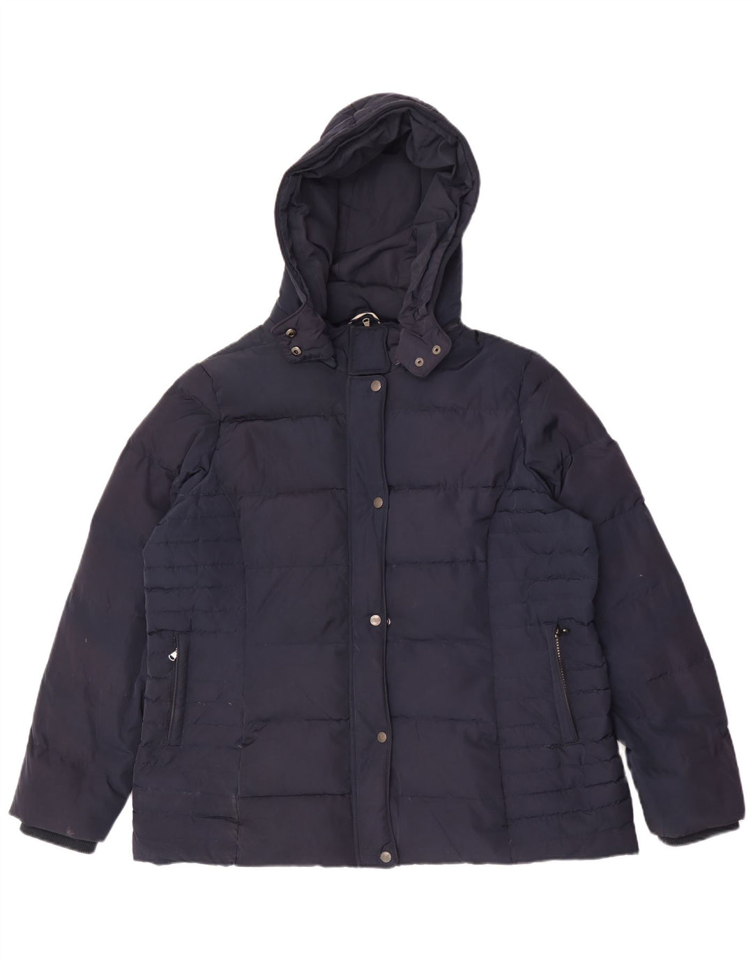Crew Clothing Giacca imbottita con cappuccio da donna UK 18 XL Poliestere blu navy