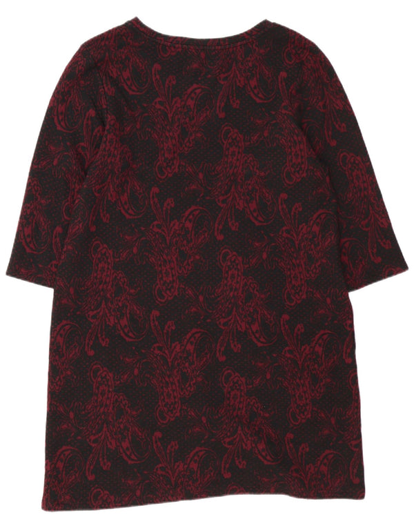 Abito a trapezio Indigo da donna Marks & Spencer UK 16 Large Black Paisley