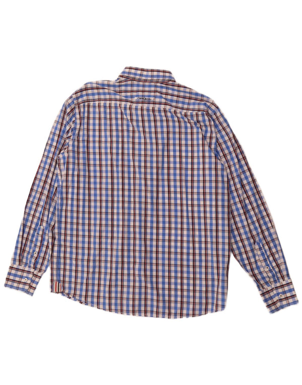 CAMEL ACTIVE Camicia da uomo XL in cotone a quadri blu
