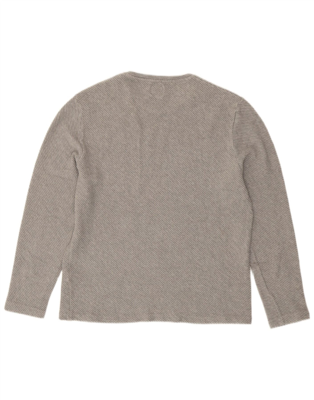 Top Zara da donna a maniche lunghe UK 18 XL cotone grigio
