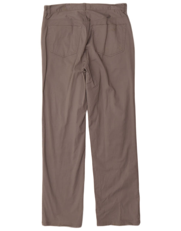 Pantaloni casual dritti da uomo Dkny W32 L32 in cotone grigio