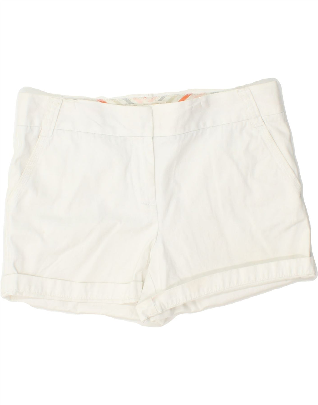 J. CREW Womens Chino Shorts US 12 Large W36  White Cotton Vintage J. Crew and Second-Hand J. Crew from Messina Hembry 