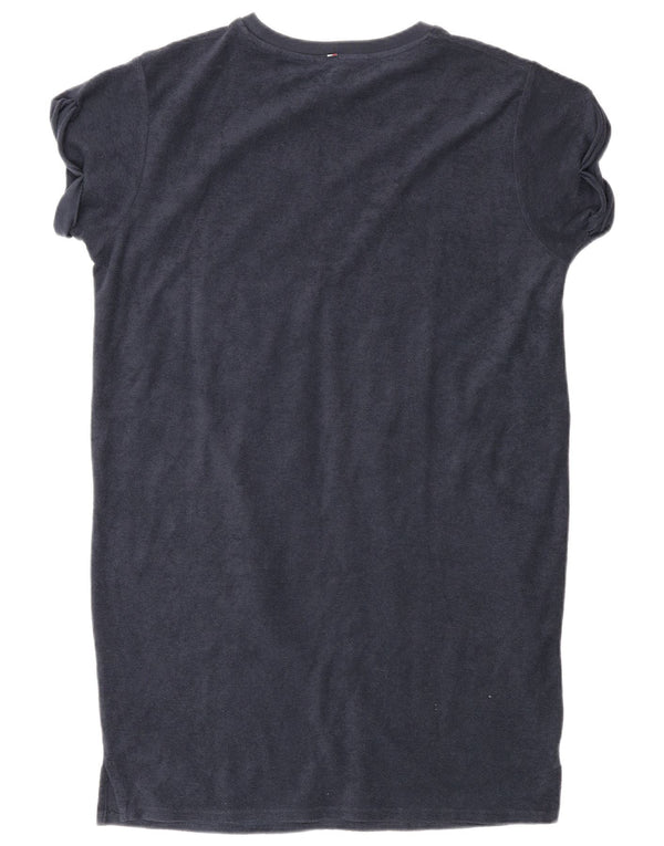 Abito t-shirt dal taglio ampio da donna Tommy Hilfiger UK 12 medio blu navy