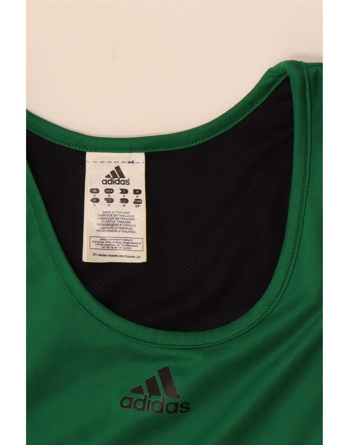 Canotta Adidas da uomo piccola in poliestere verde