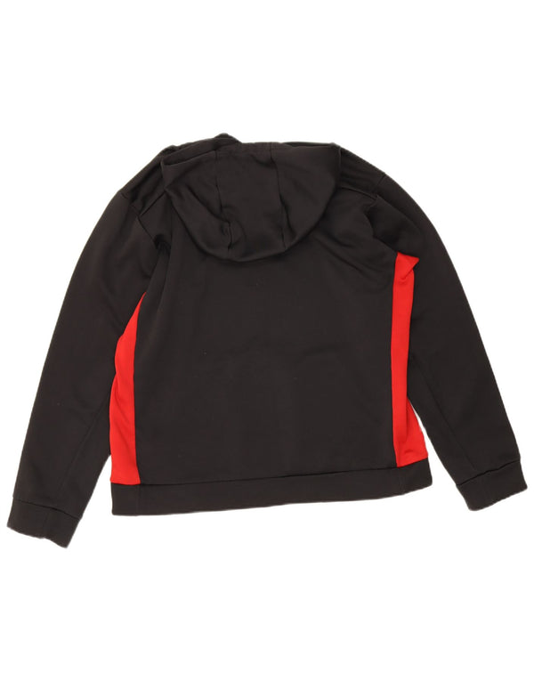 Maglia con cappuccio da donna Nike UK 14 poliestere color block medio nero