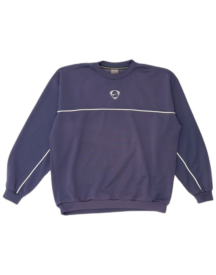 Felpa da uomo Nike Maglione UK 39/41 Poliestere blu navy medio